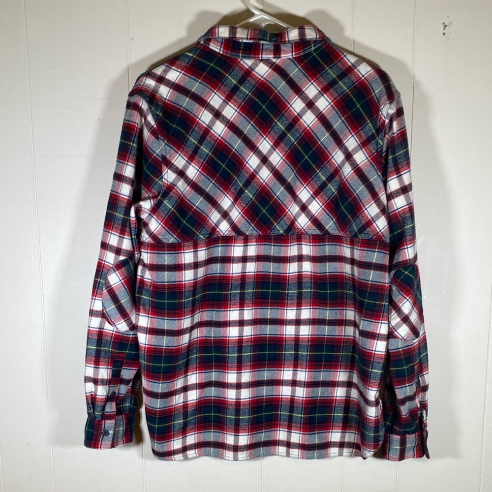 Pendleton Cotton Elbow Patch Flannel Shirt Size L… - image 2